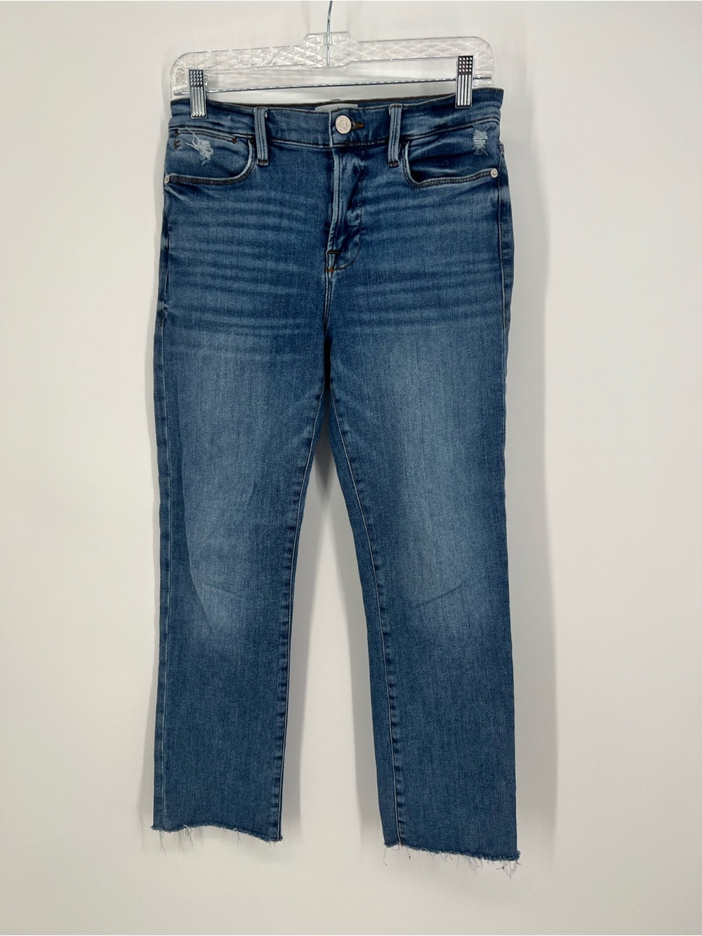 Frame Le High Straight Raw Hem Jeans | 26
